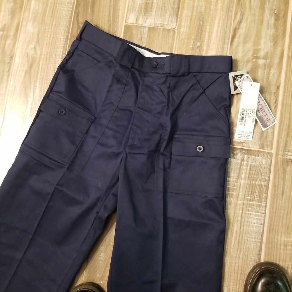 Brand New Navy Cargo Uniform Pants size 34
